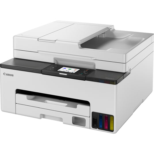 Canon maxify gx2051-kleureninkjetprinter met navulbare megatank all-in-one inkjetprinter met faxfunctie (wit, printen, kopiëren, scannen, faxen, wi-fi)