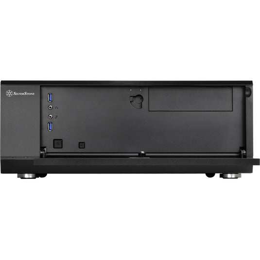 Silverstone sst-gd10b htpc behuizing (zwart | 2x usb-a)