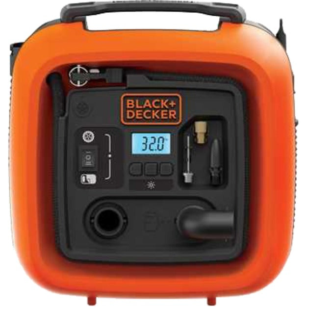 Load image into Gallery viewer, Black+decker asi400 12v compressor (oranje zwart, 160 psi 11 bar)
