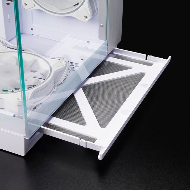 Load image into Gallery viewer, Chieftec visio midi tower behuizing (wit | 2x usb-a | 1x usb-c | rgb | tempered glass)
