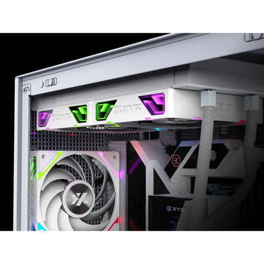 Xyz pc gear hydrotemp aio 240 waterkoeling (wit, argb, pwm)