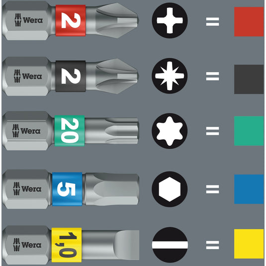 Wera bit-check 12 bitorsion 1 bitset (12-delig)