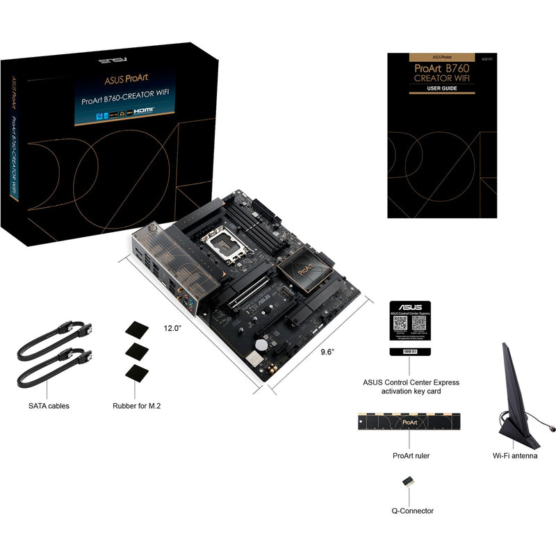 Load image into Gallery viewer, Asus proart b760-creator wifi socket 1700 moederbord (zwart brons, raid, 2.5 gb-lan, gb-lan, wi-fi 6, bt, sound, atx)
