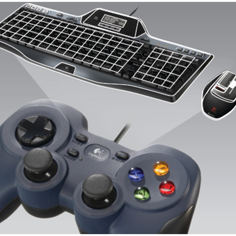 Load image into Gallery viewer, Logitech gamepad f310 (donkerblauw zwart)
