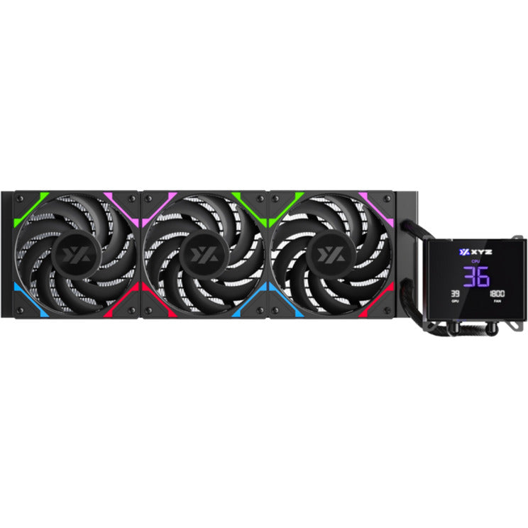 Afbeelding laden in galerijviewer, Xyz pc gear hydrotemp aio 360 waterkoeling (zwart, argb, pwm)
