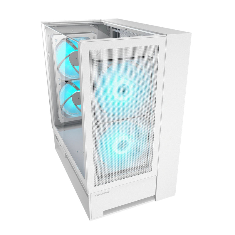 Load image into Gallery viewer, Cougar omnyx midi tower behuizing (wit | 4x usb-a | 2x usb-c | tempered glass)
