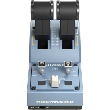 Thrustmaster tca quadrant airbus edition gaming gasregelaar (blauwgrijs zwart, pc)
