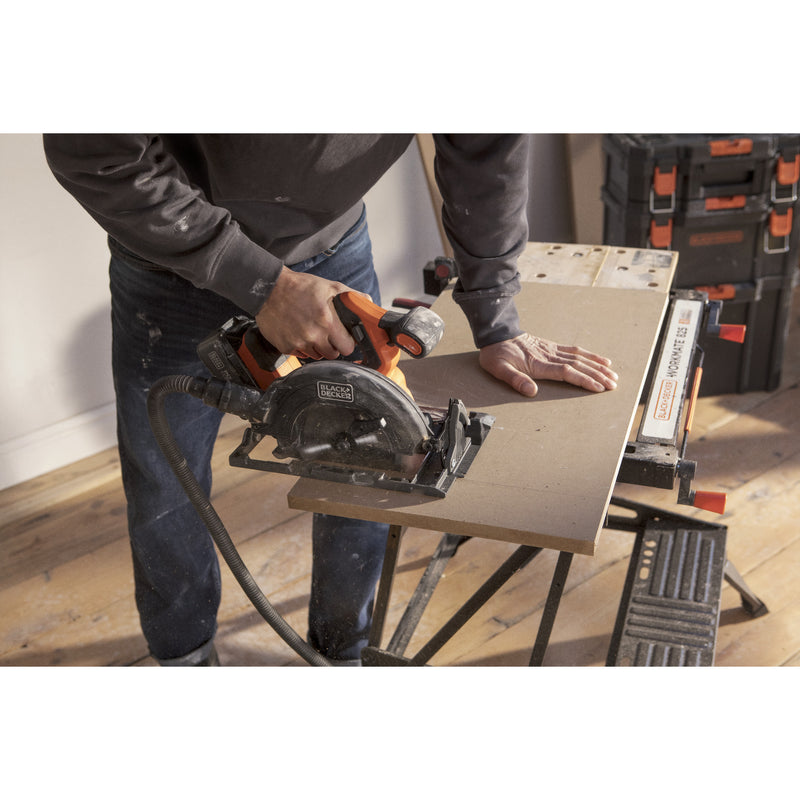 Load image into Gallery viewer, Black+decker 18v brushless cirkelzaag 165mm handcirkelzaag (zwart oranje, accu en oplader niet inbegrepen)

