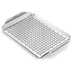 Weber deluxe grillpan grillkorf (zilver)