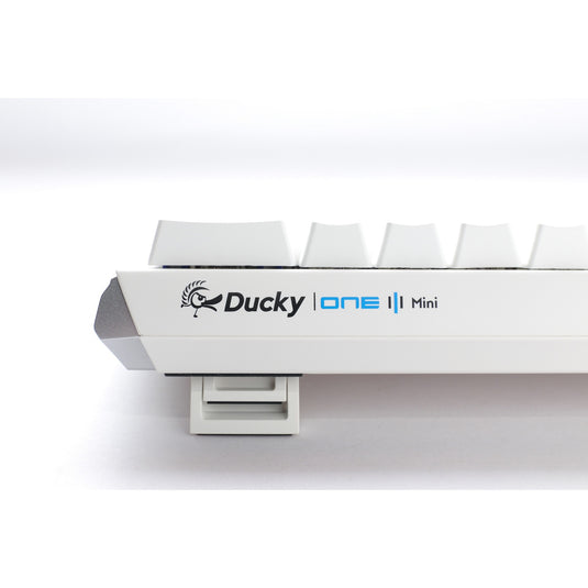 Ducky one 3 classic pure white mini, toetsenbord (wit, us lay-out, cherry mx red, rgb led, double-shot pbt, hot-swappable, quack mechanics, 60%)
