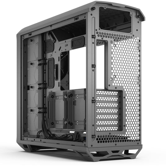 Fractal design torrent gray tg light tint midi tower behuizing (grijs | 2x usb-a | 1x usb-c | tempered glass)