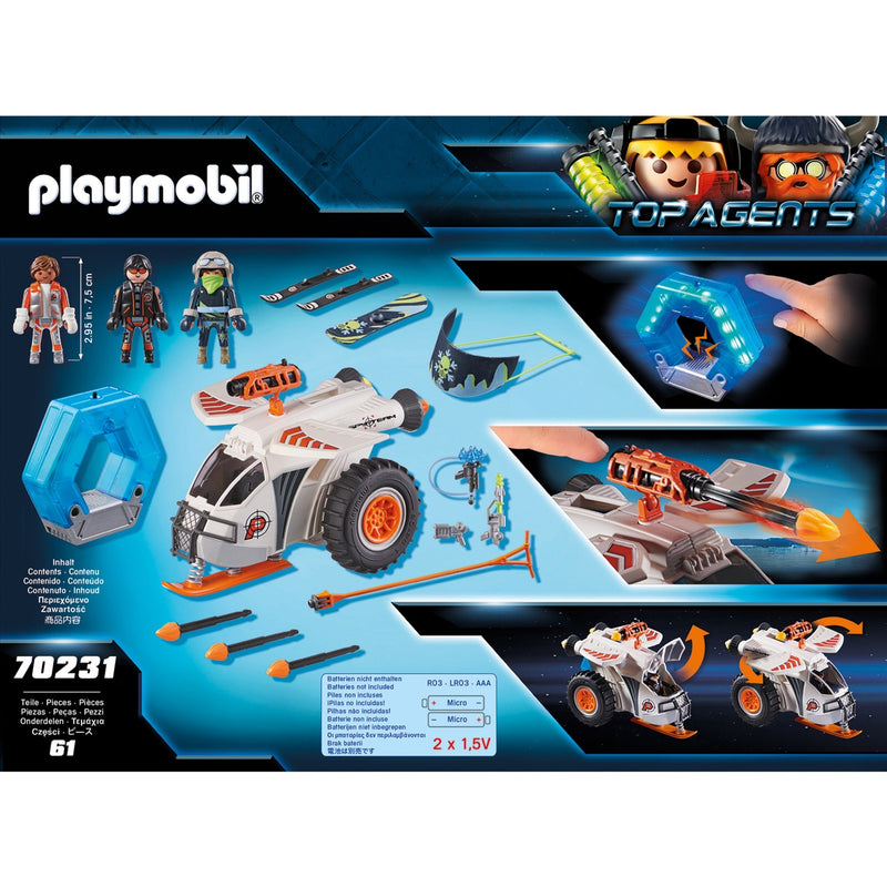 Load image into Gallery viewer, Playmobil top agents - spy team sneeuwmobiel constructiespeelgoed (70231)
