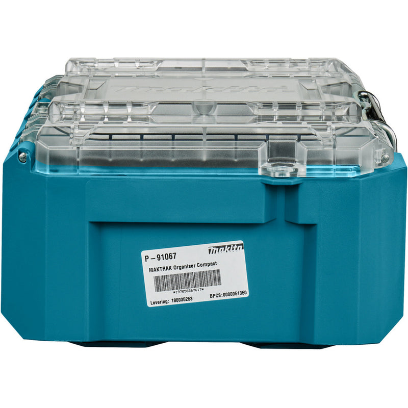 Load image into Gallery viewer, Makita maktrak organizer compact p-91067 gereedschapsbox (blauw zwart)
