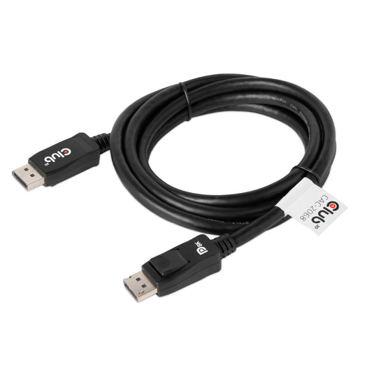 Club 3d displayport 1.4 - displayport 1.4 male-male kabel (zwart, 2 meter)