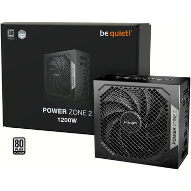 Be quiet! power zone 2 modulaire 1200 watt voeding (zwart, 1x 12v-2x6, 3x pcie)