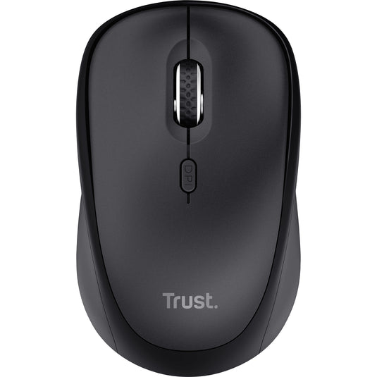 Trust ody ii stille draadloze toetsenbord- en muisset desktopset (zwart, us lay-out (qwerty), membraan, 100%, 800 dpi - 1.600 dpi)