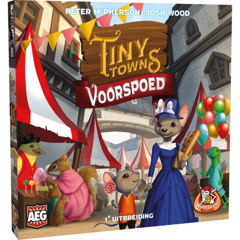 Load image into Gallery viewer, White goblin games tiny towns: voorspoed (1e uitbreiding) bordspel (uitbreiding, nederlands, 1 - 6 spelers, 30 - 60 minuten, vanaf 10 jaar)
