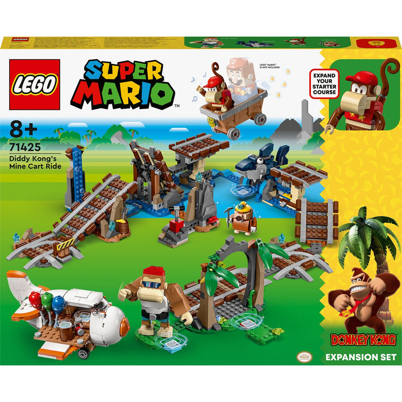 Load image into Gallery viewer, Lego super mario - uitbreidingsset: diddy kongs mijnwagenrit constructiespeelgoed (71425)

