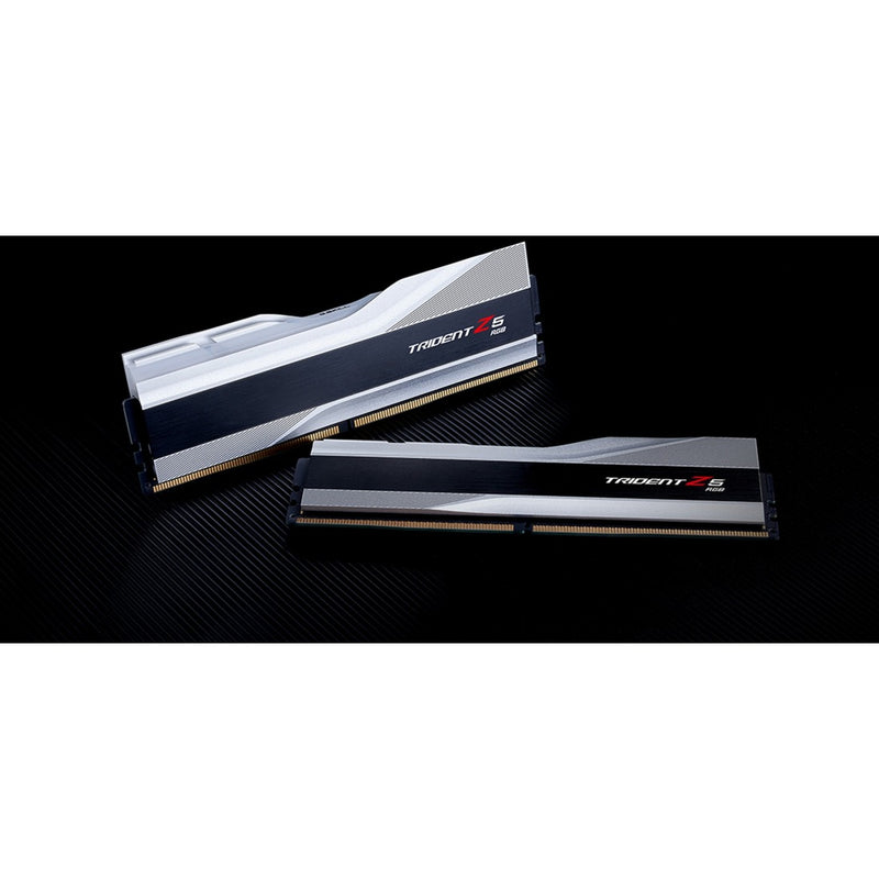 Load image into Gallery viewer, G.skill trident z5 rgb 32 gb ddr5-6400 (2x 16 gb) werkgeheugen (zilver, f5-6400j3239g16gx2-tz5rs, xmp 3.0)
