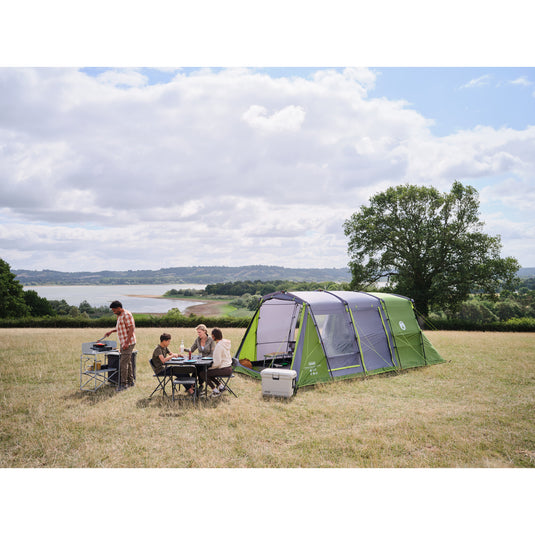 Coleman fastpitch victoria falls 4 blackout tent (groen grijs)