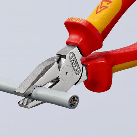 Knipex kracht-kombitang 02 06 180 vde combinatietang (rood geel, lengte 180mm)
