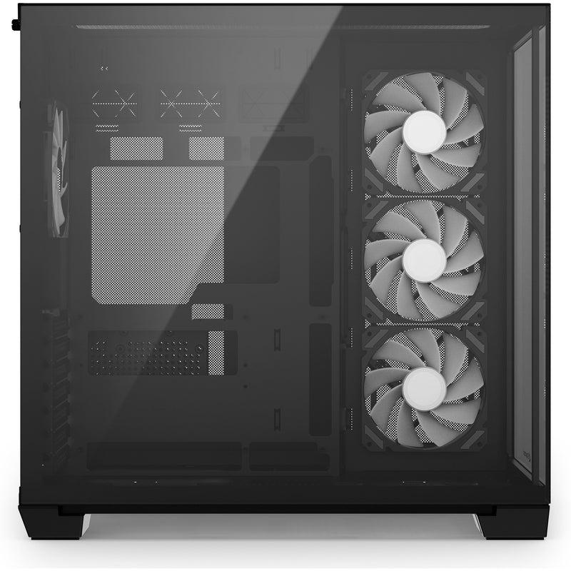 Load image into Gallery viewer, Sharkoon steel shark midi tower behuizing (zwart | 2x usb-a | 1x usb-c | rgb | tempered glass)

