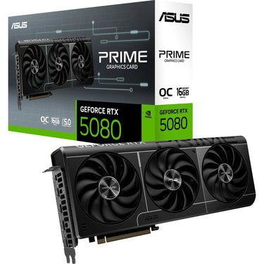 Asus prime geforce rtx 5080 oc grafische kaart (dlss 4, 3x displayport, 1x hdmi 2.1)
