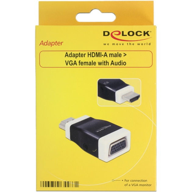 Load image into Gallery viewer, Delock hdmi naar vga adapter (zwart)

