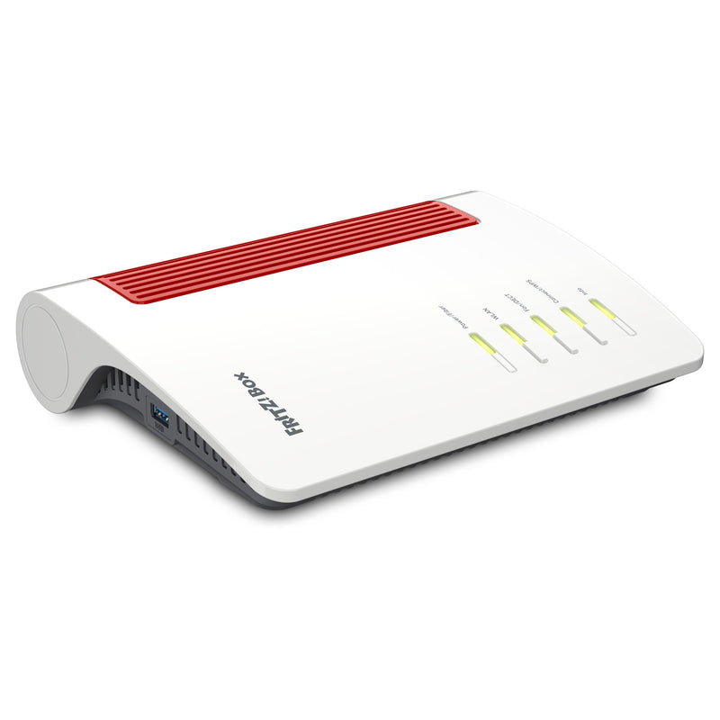 Load image into Gallery viewer, Fritz! box 5690 edition international glasvezel router (wit rood, mesh wi-fi, 2.5 gbit s)
