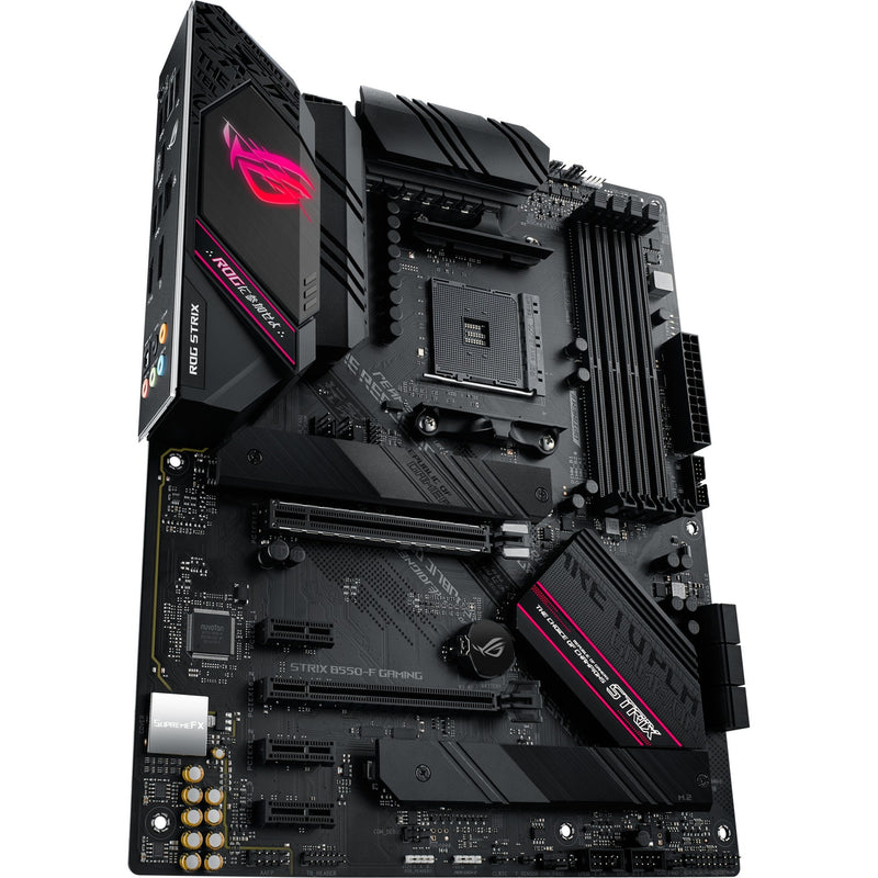 Load image into Gallery viewer, Asus rog strix b550-f gaming socket am4 moederbord (zwart, raid, 2.5gb-lan, sound, atx)
