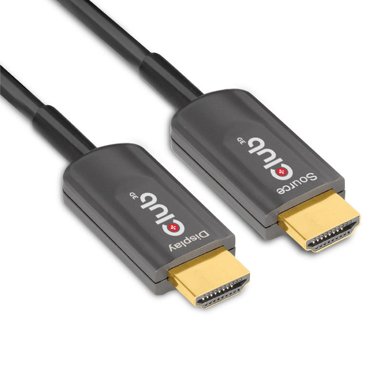 Load image into Gallery viewer, Club 3d gecertificeerde actieve optische ultra high speed hdmi 2.1 kabel (zwart, 10 meter, 8k)
