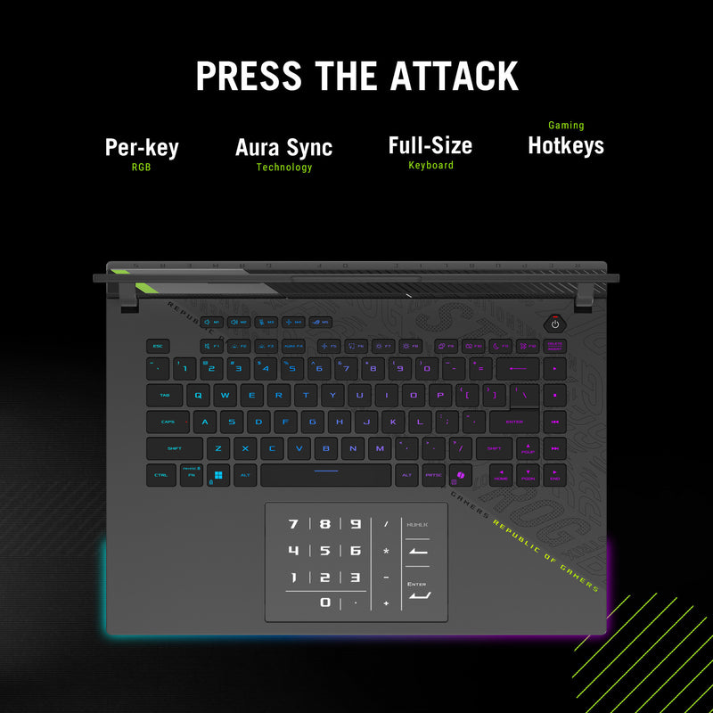 Load image into Gallery viewer, Asus rog strix g16 g614pm-rv112w 16 gaming laptop (ryzen 9 8940hx | rtx 5060 | 32 gb | 1 tb ssd)
