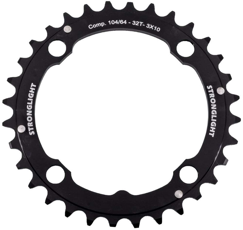 Load image into Gallery viewer, Stronglight mtb chainring 10-speed 4-arm ø 104 mm
