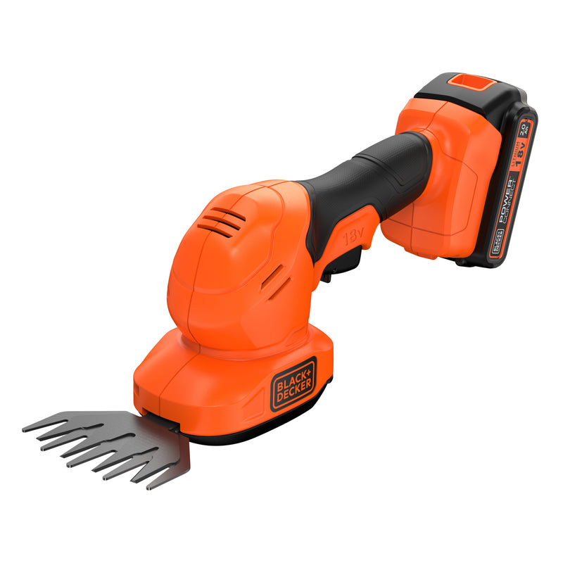 Load image into Gallery viewer, Black+decker bcss18b-xj 18v gras- en struikschaar (zonder accu) (oranje zwart, accu en oplader niet inbegrepen)
