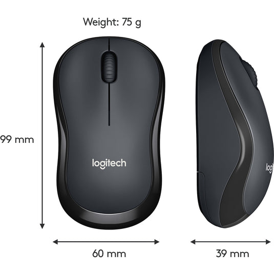 Logitech m220 silent muis (grijs, 1000 dpi)