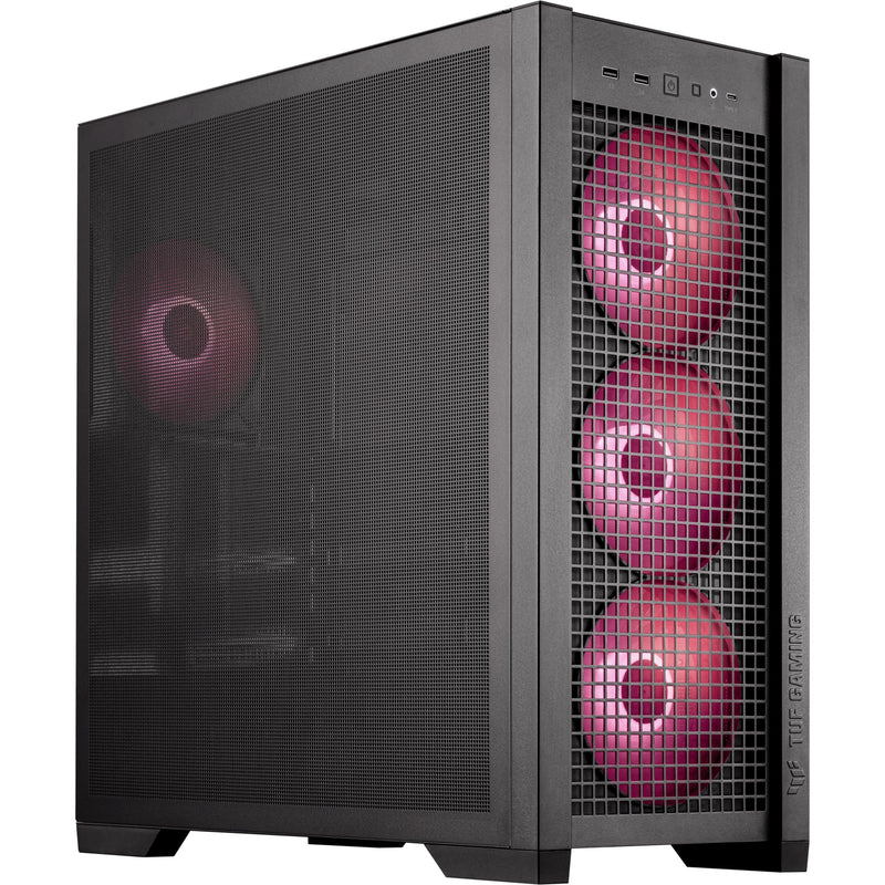 Load image into Gallery viewer, Asus tuf gaming gt302 argb midi tower behuizing (zwart | 2x usb-a | 1x usb-c | rgb | tempered glass)
