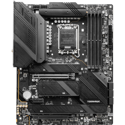 Msi mag z790 tomahawk wifi socket 1700 moederbord (zwart, raid, 2.5 gb-lan, wi-fi 6e, bt, sound, atx)