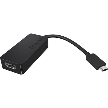 Icy box usb-c naar hdmi adapter (zwart)
