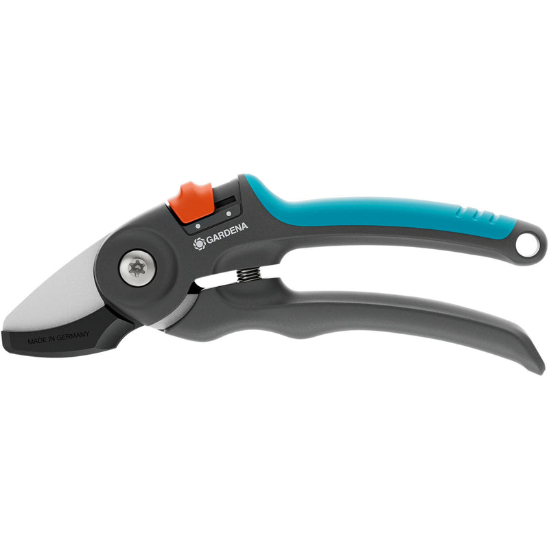 Load image into Gallery viewer, Gardena snoeischaar premiumcut voor droog hout (grijs turquoise, aambeeldsnede, 20 mm snoeidiameter)
