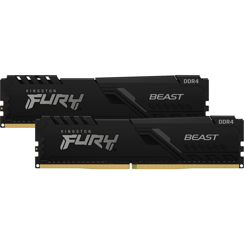 Load image into Gallery viewer, Kingston fury beast 32 gb ddr4-3200 (2x 16 gb) werkgeheugen (zwart, kf432c16bb1k2 32, xmp 2.0)
