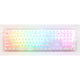 Ducky one 3 aura white rgb mechanisch toetsenbord (wit, us lay-out (qwerty), cherry mx speed silver, 100%, abs double shot, hot swap)