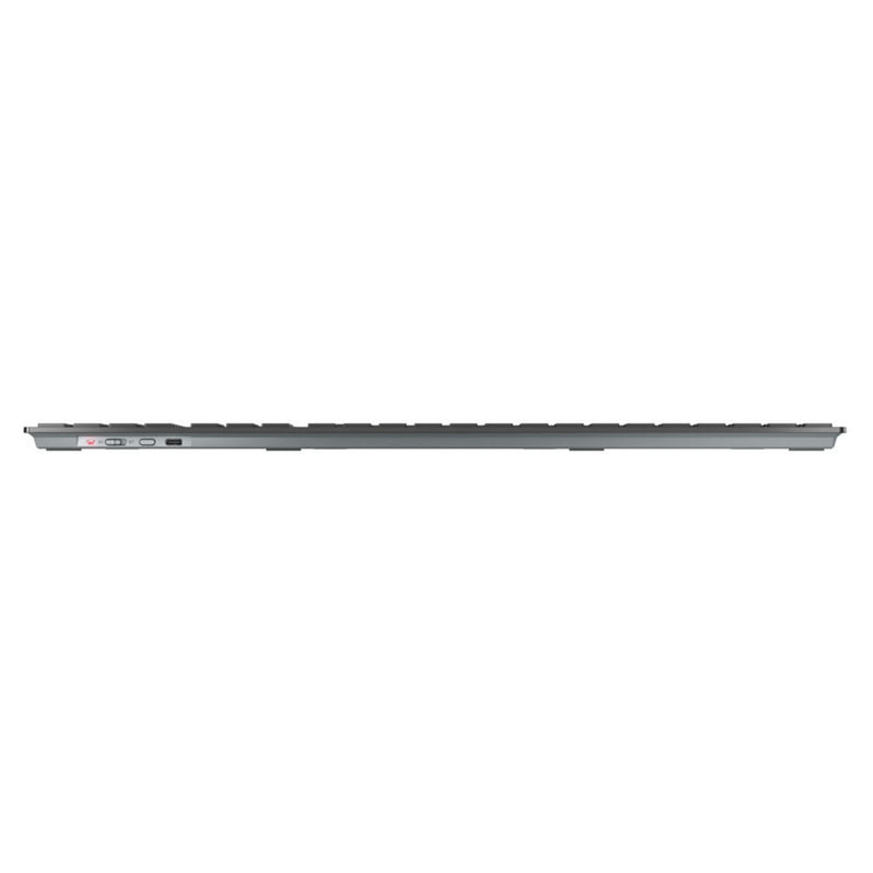 Load image into Gallery viewer, Cherry kw 9100 slim, toetsenbord (zwart zilver, eu lay-out (qwerty), scissor switches, abs, usb-c, 2.4 ghz, bluetooth)
