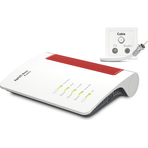 Fritz! box 6670 cable edition international router (wit rood)