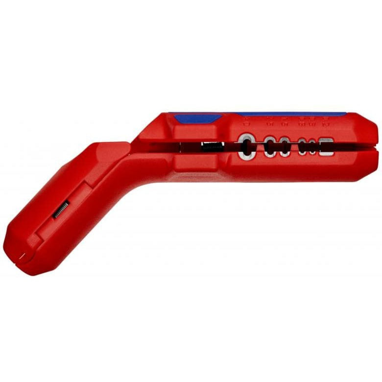 Load image into Gallery viewer, Knipex ergostrip universeel ontmantelingsgereedschap 16 95 02 sb kabelstrip- ontmantelingsgereedschap (rood blauw, links-handig)
