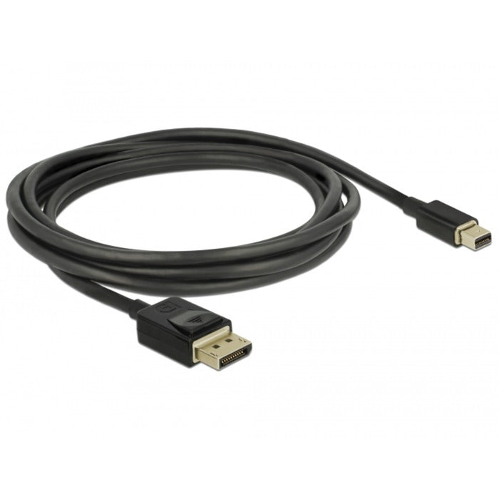 Load image into Gallery viewer, Delock mini displayport > displayport kabel (zwart, 2 meter, 8k 60 hz )
