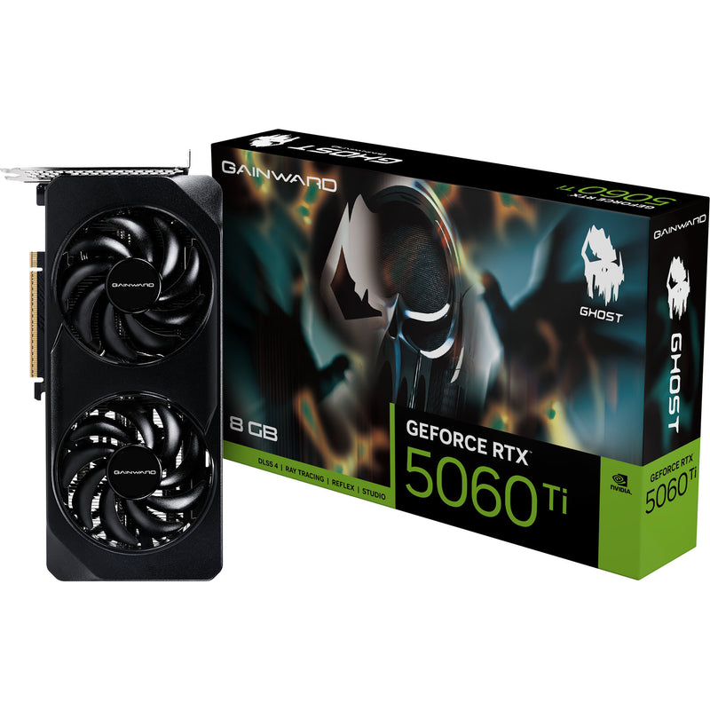 Load image into Gallery viewer, Gainward geforce rtx 5060 ti ghost 8gb grafische kaart (3x displayport, 1x hdmi 2.1, dlss 4)

