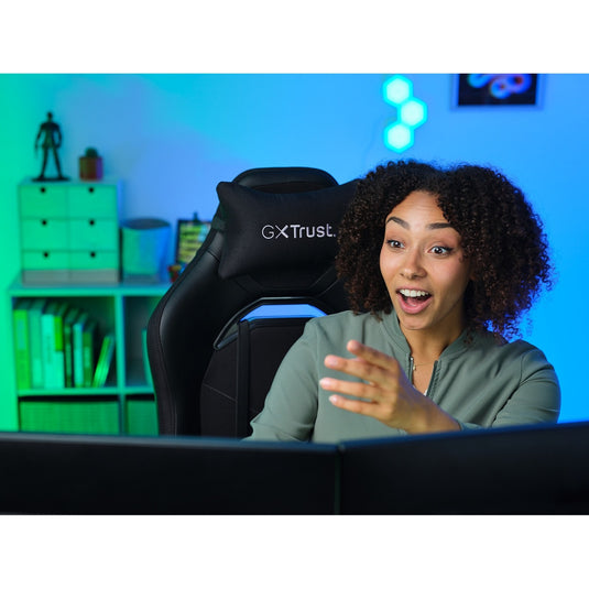 Trust gxt 714 ruya gamingstoel (zwart)
