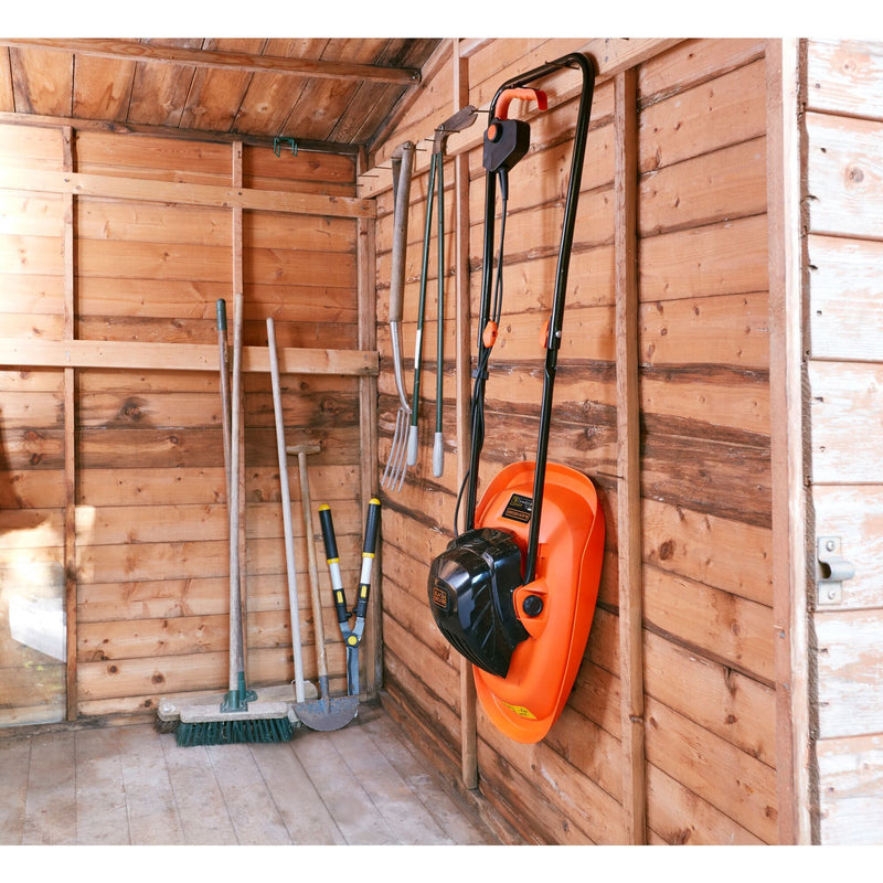 Load image into Gallery viewer, Black+decker 1200w 30cm zweefmaaier grasmaaier (oranje zwart)
