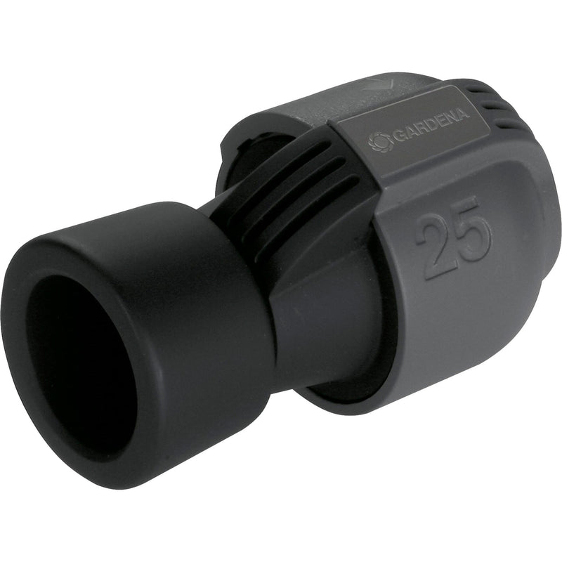 Load image into Gallery viewer, Gardena verbindingsstuk 25 mm x 1 binnendraad (zwart grijs, 2762-20)
