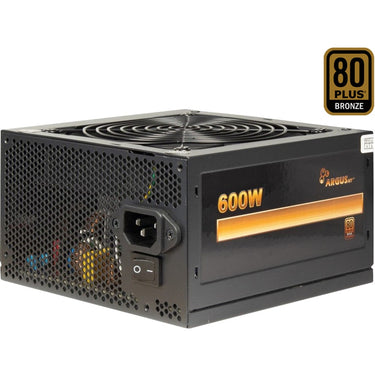 Inter-tech argus bps-600 600 watt voeding (zwart, 4x pcie)